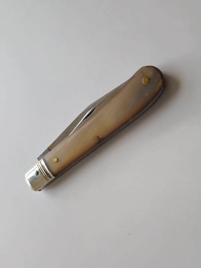 Antique 1930s Victoria Victorinox Swiss Army Knife Farmers Knife with Buffalo Horn handle Rare Collectable