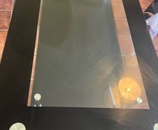Table glass kitchen dining