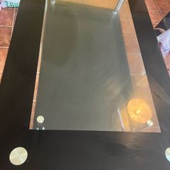 Table glass kitchen dining