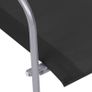 4 Piece Garden Lounge Set Fabric & Steel Black Image 6