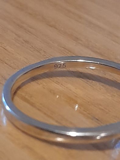 Silver diamond 925 hallmarked  size 7