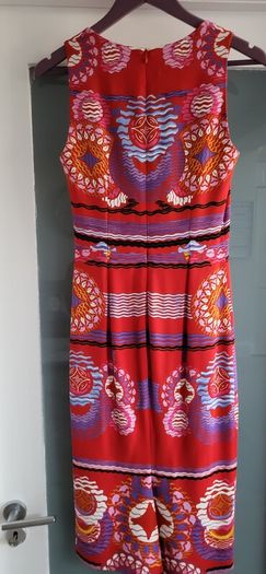 Peter Pilotto Red Abstract Dress Sz 10uk - Rrp 525 (new)