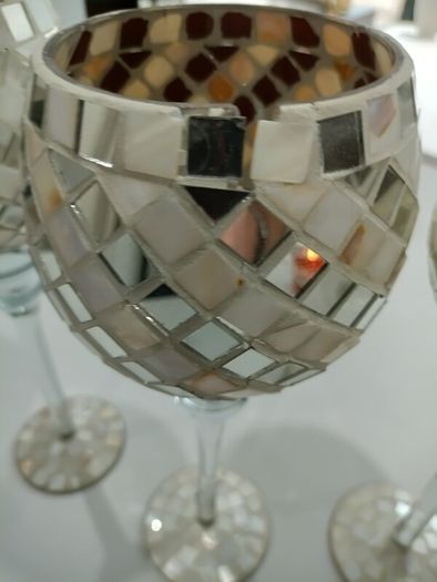 3 x Decorative glasses