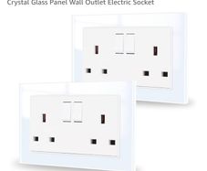 2pk double switched white sockets