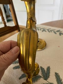 Solid Brass door knocker and button handle