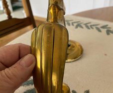 Solid Brass door knocker and button handle