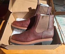 Clarks Men's Leather Boots - Tan/Brown - 10G(UK) 44.5(EU) "Clarkridge Top" New in Box