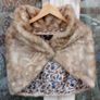 Vintage Style Faux Fur Cape Image 3