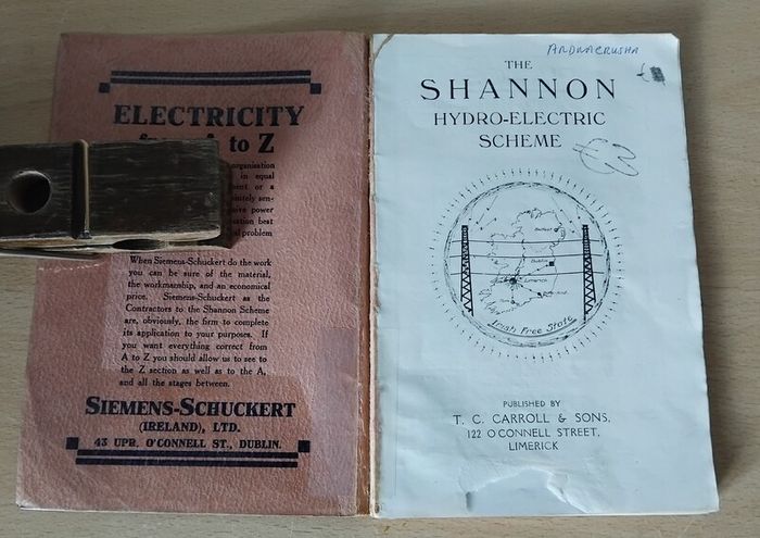 The Shannon Hydro-electric Scheme (Ardnacrusha) by TC Carroll & Sons 1920s Booklet Rare FREEPOST