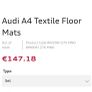 Audi a4 S-line car mat set Image 5