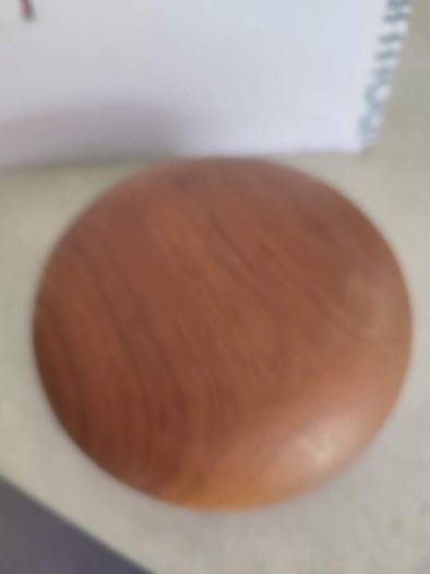 18.5 cm. dimeter Wooden bowl / fruit dish / tray || Simple design || Vintage wood || Round bowl