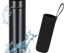 Travel Mugs, Insulated Water Bottle, 500ml LED Temperature Display Smart Water Cup, Stainless Steel Vacuum Drink Flasks, Hot&Cold Sport Drink Bottle for Cycling, Gym, Home, Office