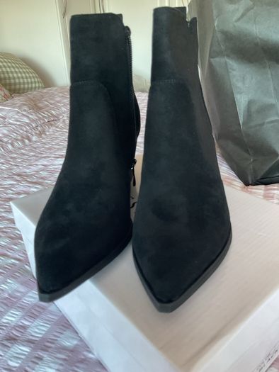 ankle boots black western inspired ankle boot size 40