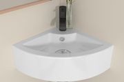 Corner Wall Hung Sink Bathroom Ceramic Small Cloakroom Wash Basin Sink