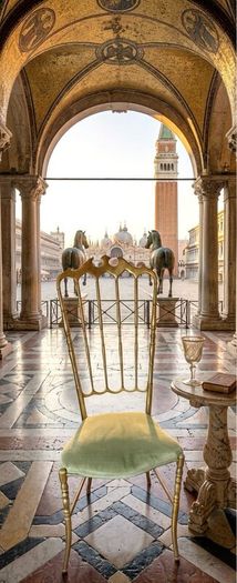 Rare Chiavari Solid Brass Crown Side Chair1950s