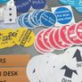 Hospitality signs and stickers, all new, D18 post 6e Image 3