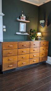Stunning oak Shopkeeper Haberdashery cabinet,