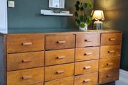 Stunning oak Shopkeeper Haberdashery cabinet,