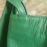 Large Green 100% Italian Leather Handbag/Backpack. NEW Image 7