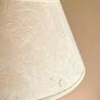 Vintage Turned Wood Lamp with Parchment Shade Image 3