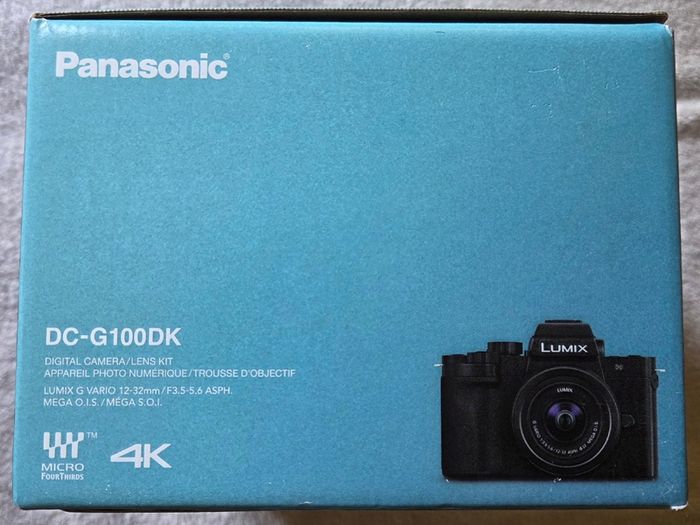 Panasonic Lumix DC-G100D Mirrorless Camera Kit with G Vario Lens F3.5-5.6, USB-C, Black, with a Patona spare battery & Type-C travel charger