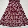 Christmas burgundy viscose Skirt Image 4