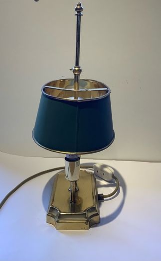 Vintage French Bouillotte Table Lamp Brass
