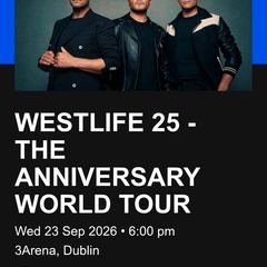 Westlife Tickets x2