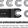 NEW 20 Pcs Mix Oscillating Saw Blades, Professional Wood/Metal Universal Multitool Quick Release Saw Blades Fit Fein Multimaster, Ryobi, Milwaukee Image 5