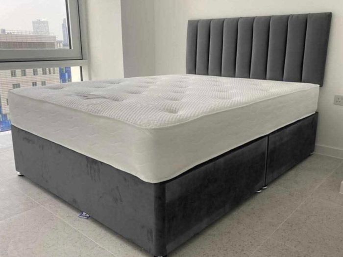 Divan Double & King Size Bed Frame With Mattress
