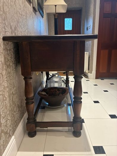 Vintage wooden hall table