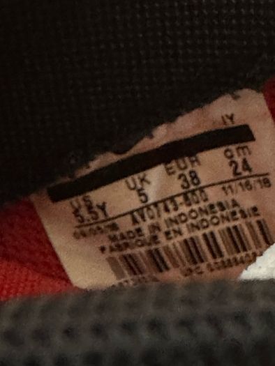 Red & Black Nike Air Force 1