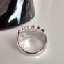 Platinum Plated Crystal Ring Image 7