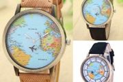 Brand new World map watch - Free delivery anywhere in Ireland