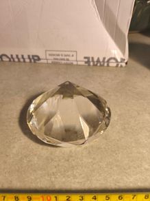 Swarovski Crystal Large the base 3 inches Chaton Animal Figurine Diamond Paperweight