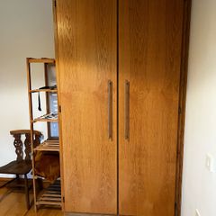Solid wood wardrobe