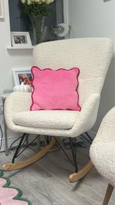 Cream bouche rocking chair