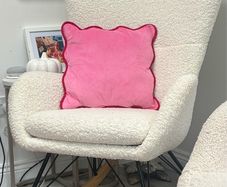 Cream bouche rocking chair