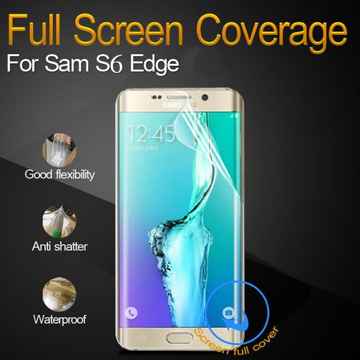 Full Curved 3D PET Screen Protector For Samsung Galaxy S6 EDGE