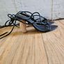 Aje Designer Strappy Wooden Heels Image 3
