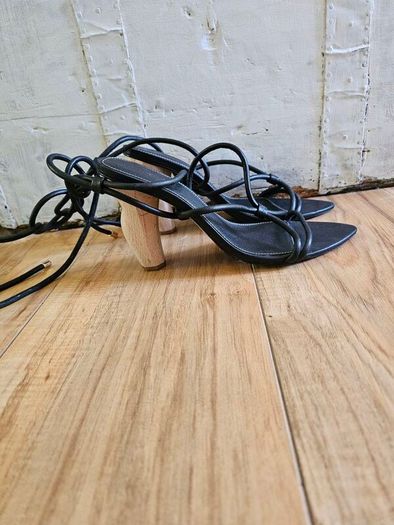 Aje Designer Strappy Wooden Heels