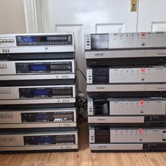 Sony & Sanyo Betamax machines joblot x 9