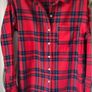 shirt red check flannel shirt size xsmall Image 2