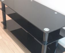 Free Black Glass TV Stand