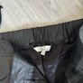 Peacocks Faux leather black slim fit trousers UK10 Image 2