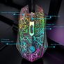 USB Wired Keyboard and Mouse Set, Luminous LED Lights, Full Size Slim Keyboard, LED Gaming Mouse, Game or Business, UK Layout, For PC, Laptop, Windows And Mac, PS4, PS5, Xbox One, etc (Retro) Image 7