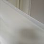 curtain white chenille and silver pole Image 4