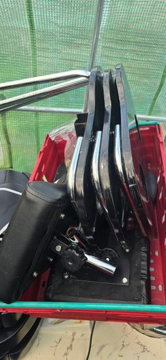 Pedicure chair x 2 therapist seats x 2  chair tables x 2