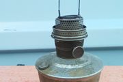 Silver plated Super Aladdin kerosene oil lamp