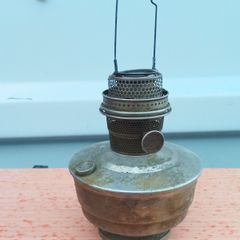 Silver plated Super Aladdin kerosene oil lamp